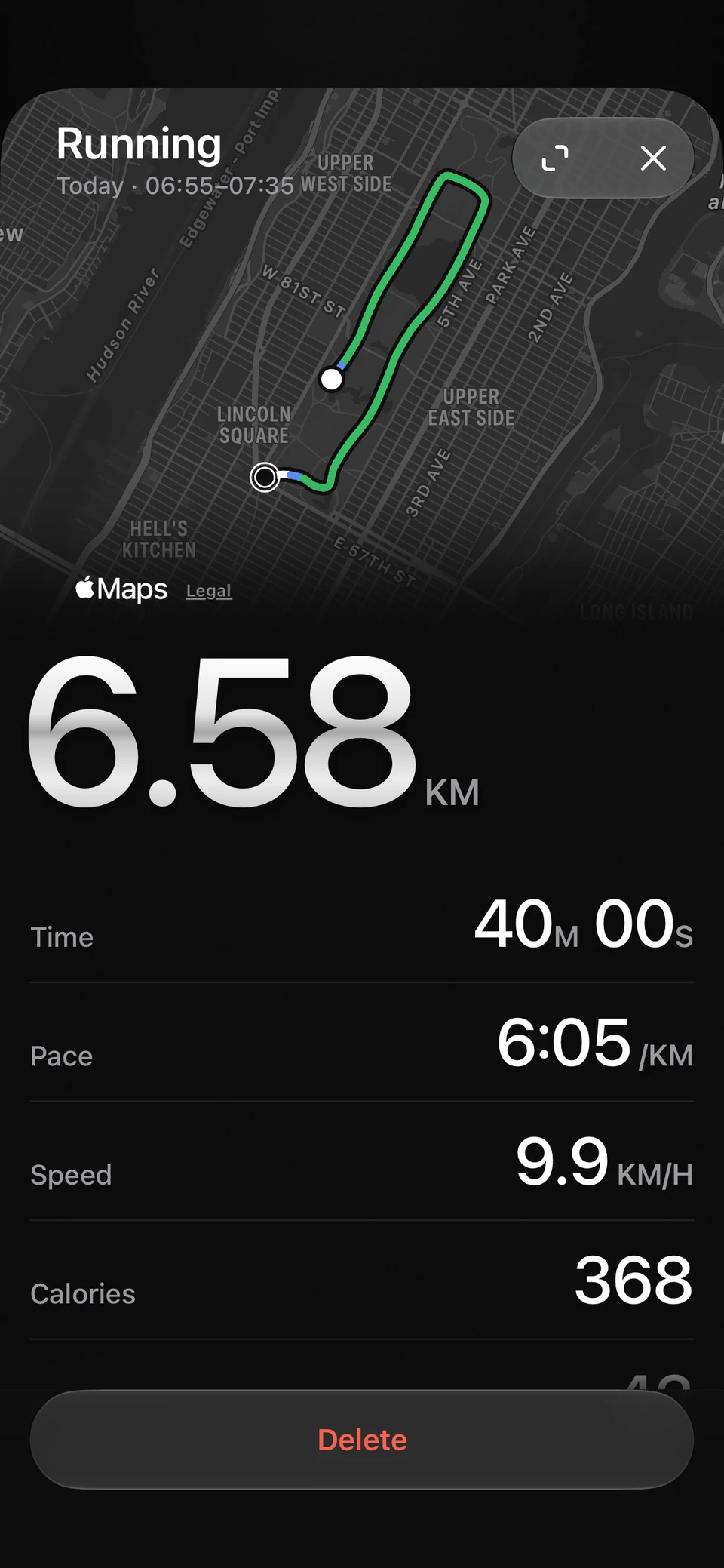 Run summary